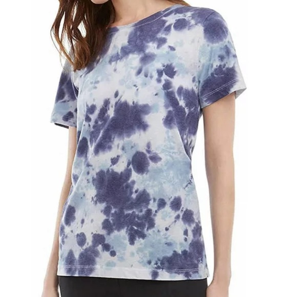 Danskin women's tie dye T shirt, size small. Cotton jersey. Cute pattern blues! - Picture 3 of 4